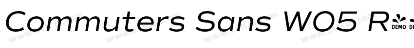 Commuters Sans W05 R字体转换